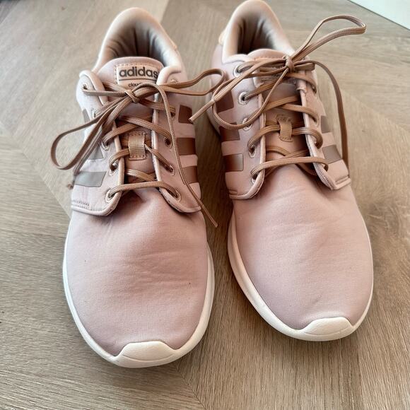 Adidas Womens Cloudfoam QT Racer DB1748 Pink Running Shoes Sneakers 10 - Picture 11 of 11